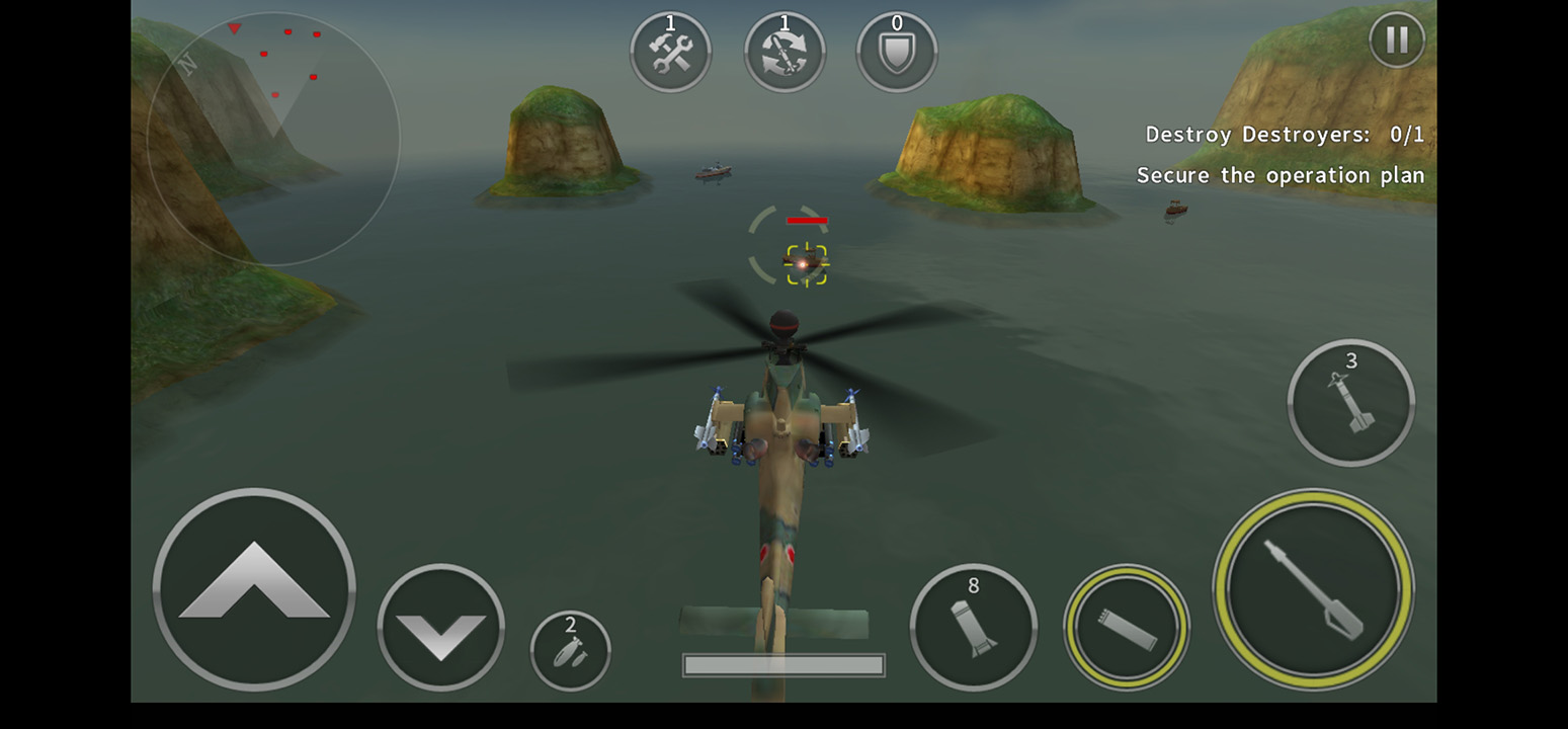 تحميل لعبة الطائرات المليئة بالمهمات القتالية GUNSHIP BATTLE: Helicopter 3D